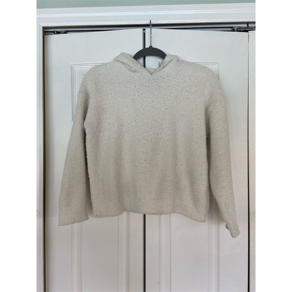 Barefoot Dreams Women's Ivory Oversized Hoodie Jacket With Hood